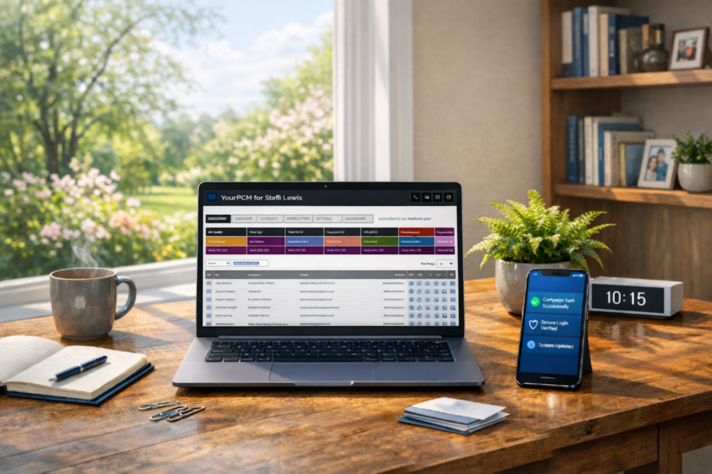 Small Business CRM, Organise, discover, reach out, Efficiency reigns with YourPCM